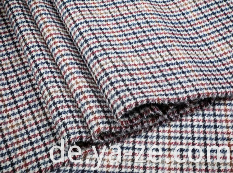 Gewebte Wollschonung Tweed Plaid Fischgrätenholle für Mantel -Mantelanzug Blazer Tweed Winter Herbst Kleidung